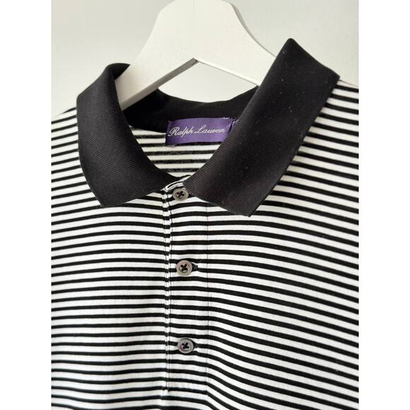 Ralph Lauren Purple Label Striped Polo Shirt - Picture 3 of 9